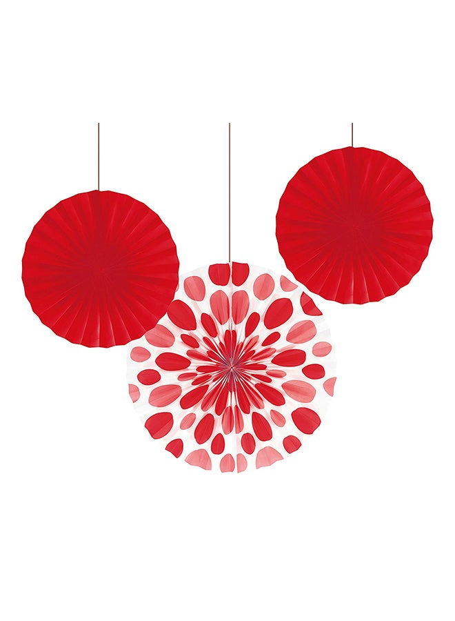 CREATIVE CONVERTING Solid And Polka Dot Paper Fan Pack 
