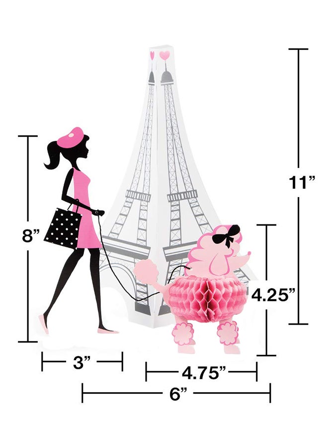 CREATIVE CONVERTING 3 Piece Party Paris Centerpiece - Image 2