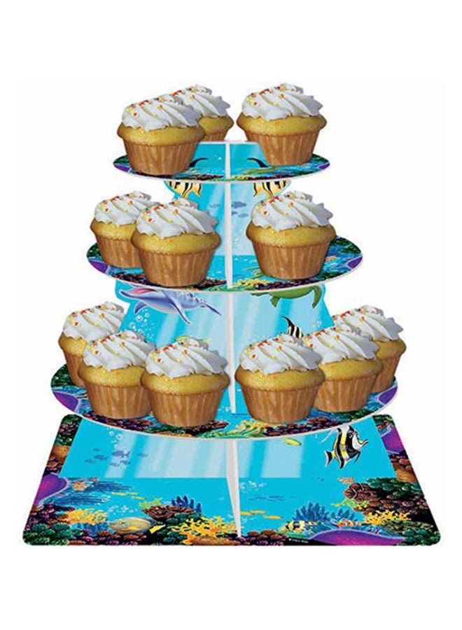 CREATIVE CONVERTING - Ocean Party Cupcake Stand - Image 1