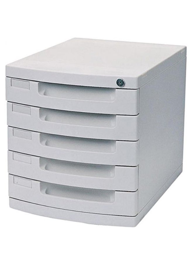 خزانة ملفات مكونة من 5 طبقات أبيض