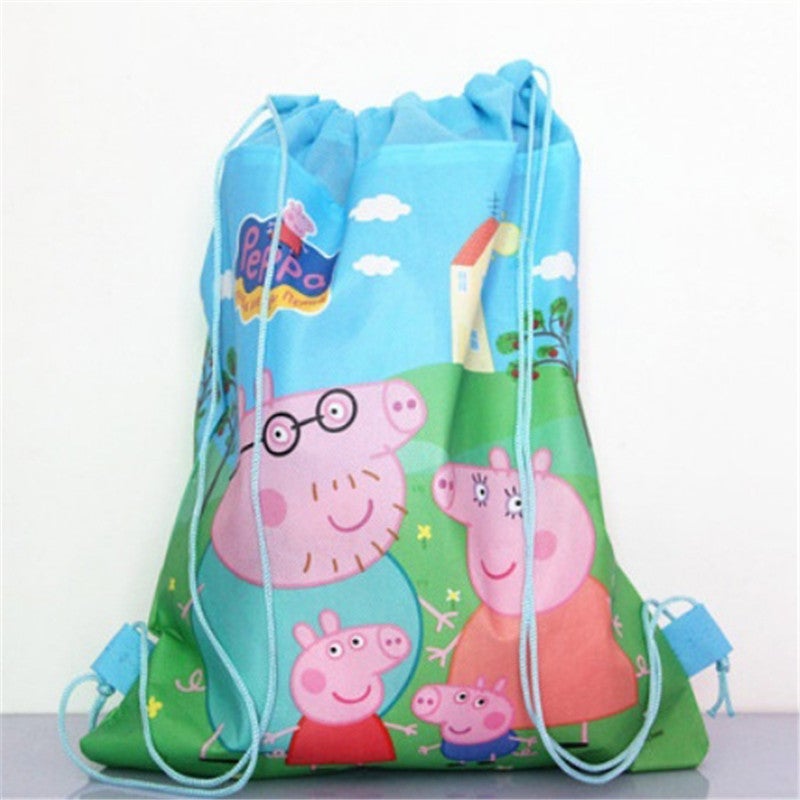 Sharpdo Children Peppa Pig Drawstring Backpack Bag  - Image 2