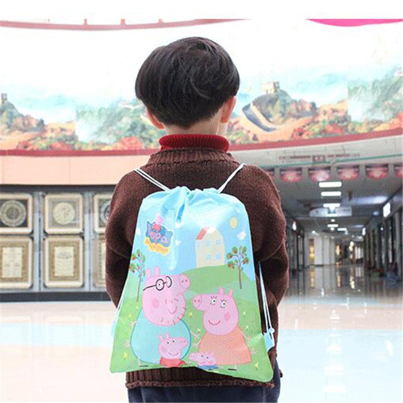 Sharpdo Children Peppa Pig Drawstring Backpack Bag  - Image 4