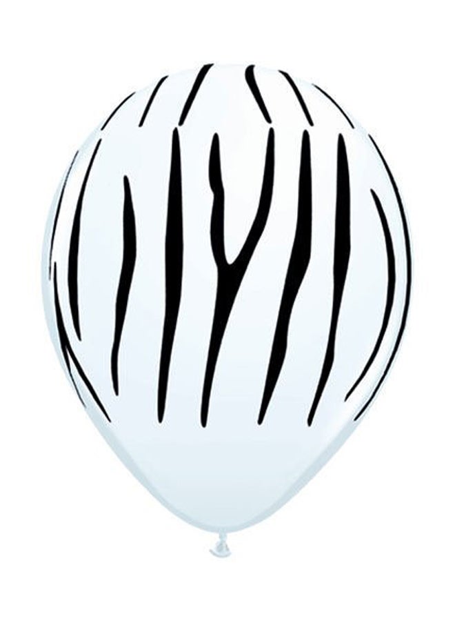 2-Piece Zebra Stripes A Round Balloon 3feet