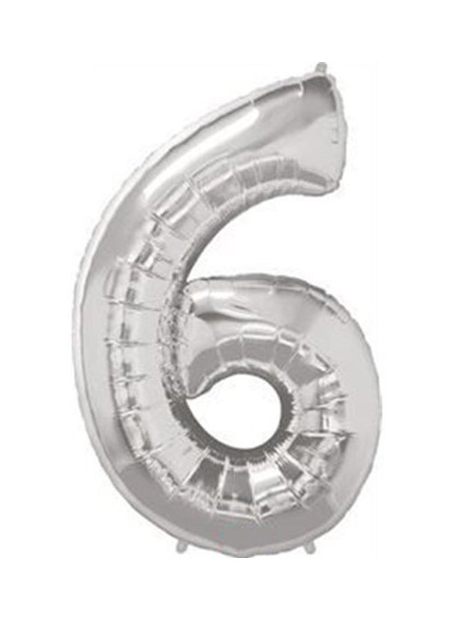Qualatex 1-Piece Number Six Foil Balloon 42 Inch