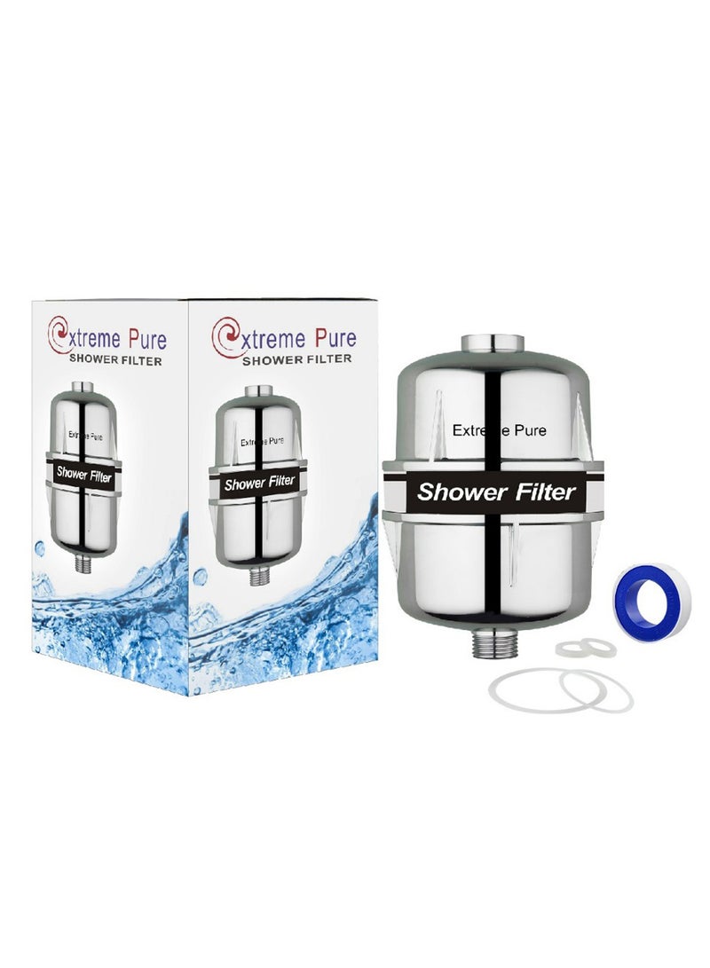 PuriPro - Extreme Pure Shower Filter With Seals And Teflon Tape Silver - Image 1