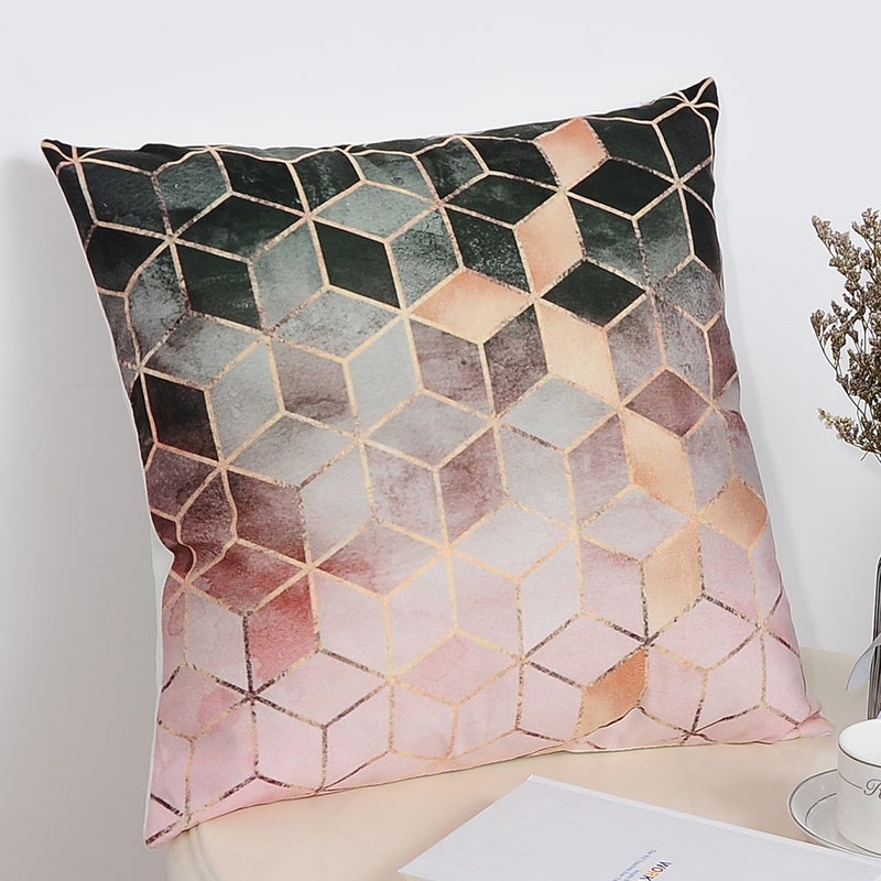 شاربدو غطاء وسادة للديكور المنزلي بتصميم عصري مزين بنقشة متعدد الألوان 45 x 45سم - Image 2