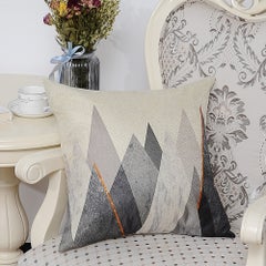 Sharpdo Printed Cushion Cover Grey 45x45cm  - Image 2