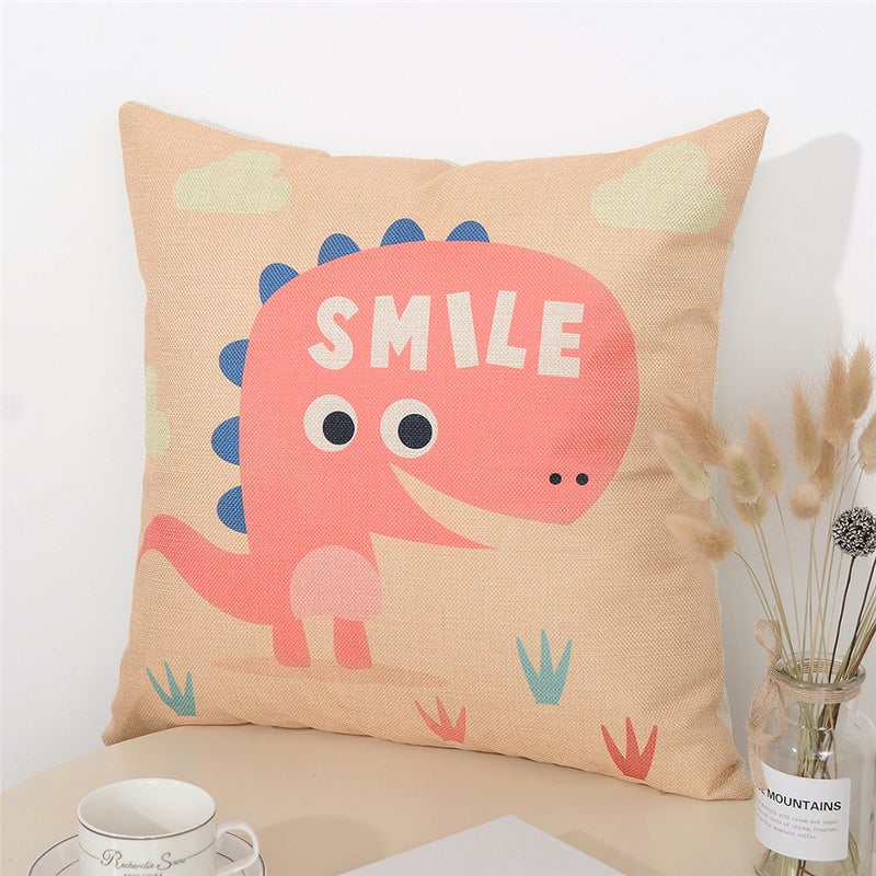 Sharpdo Smile Printed Cushion Cover Multicolour 45 x 45cm - Image 2