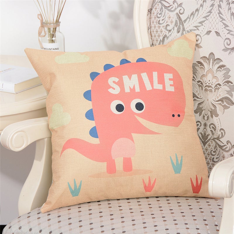 Sharpdo Smile Printed Cushion Cover Multicolour 45 x 45cm - Image 3