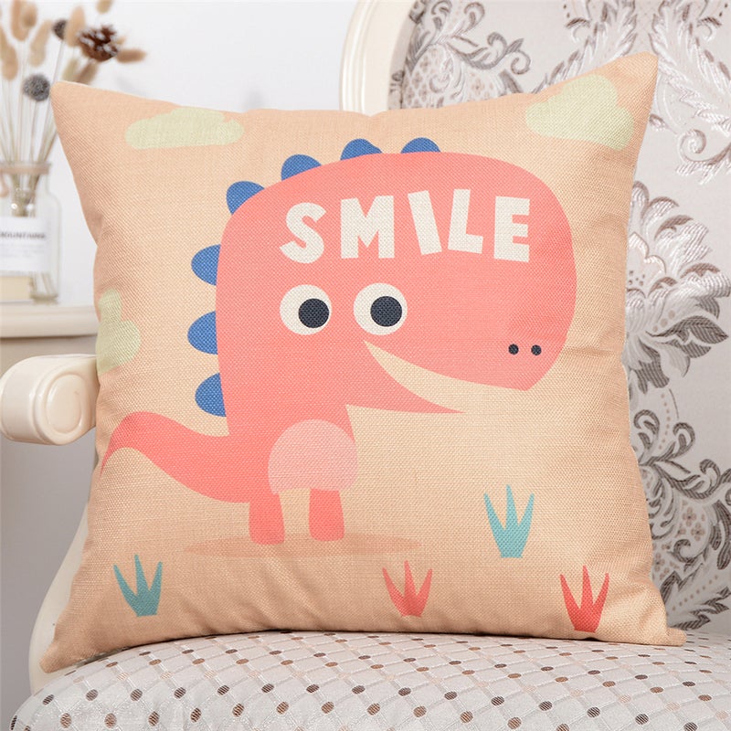 Sharpdo Smile Printed Cushion Cover Multicolour 45 x 45cm - Image 4