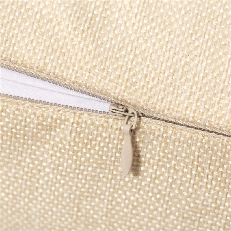 Sharpdo Modern Home Painted Pillowcase Linen Beige 45x45centimeter Combination Beige 45x45centimeter  - Image 5