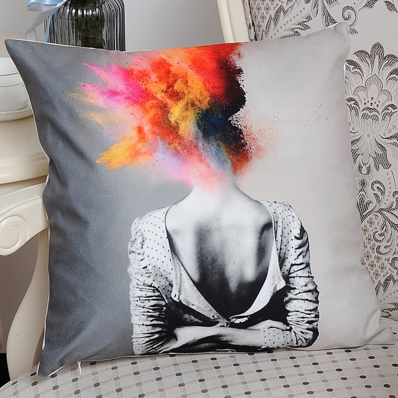 شاربدو غطاء وسادة مطبوعة من مودرن هوم متعدد الألوان 45 x 45Ø³Ù†ØªÙŠÙ…ØªØ±  - Image 3