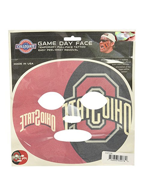 Ncaa Michigan Wolverines Game Day Face Temporary Tattoo 0.01X10.5X9.5inch
