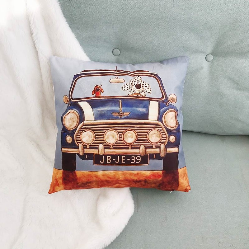 شاربدو غطاء وسادة مطبوعة من مودرن هوم متعدد الألوان 45 x 45Ø³Ù†ØªÙŠÙ…ØªØ± - Image 2