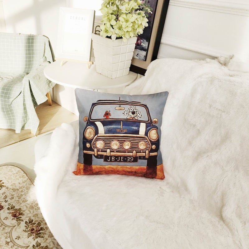 شاربدو غطاء وسادة مطبوعة من مودرن هوم متعدد الألوان 45 x 45Ø³Ù†ØªÙŠÙ…ØªØ± - Image 3