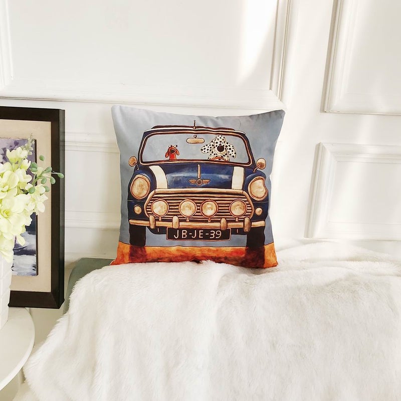 شاربدو غطاء وسادة مطبوعة من مودرن هوم متعدد الألوان 45 x 45Ø³Ù†ØªÙŠÙ…ØªØ± - Image 4