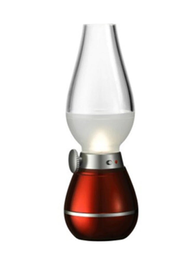 مصباح LED كلاسيكي ينطفأ عند النفخ قابل لإعادة الشحن ومزود بمنفذ USB أحمر 72x72x204مم