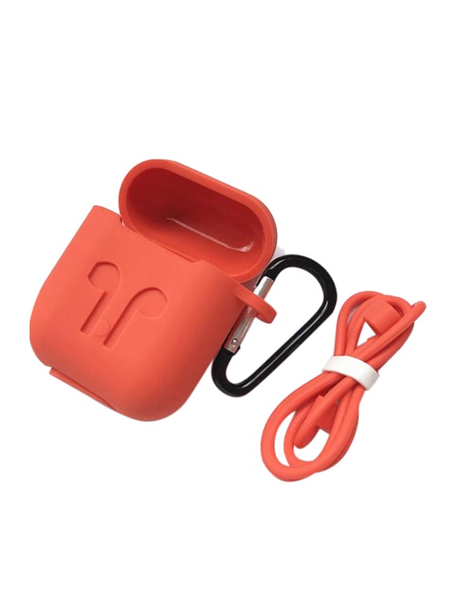 Protective Case With Strap For Apple AirPods Red
