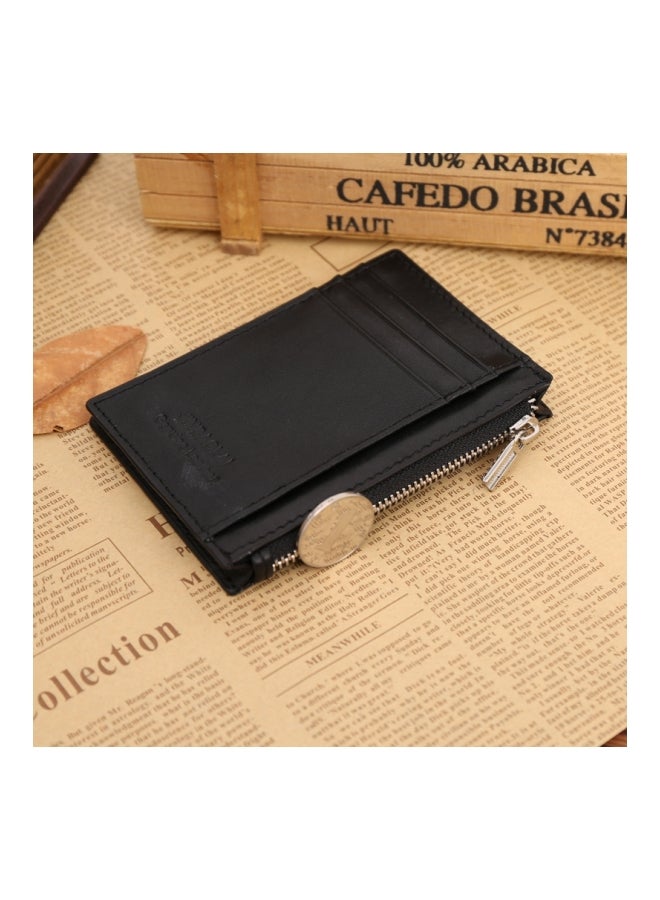 JINBAOLAI Leather Multifunctional Wallet Black - Image 3