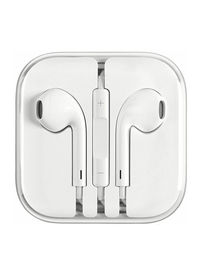 In-Ear Headphones With Remote And Mic White