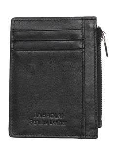 JINBAOLAI Leather Multifunctional Wallet Black  - Image 1