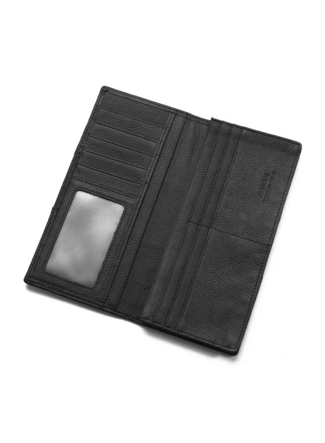 JINBAOLAI Leather Multifunctional Wallet Black - Image 3