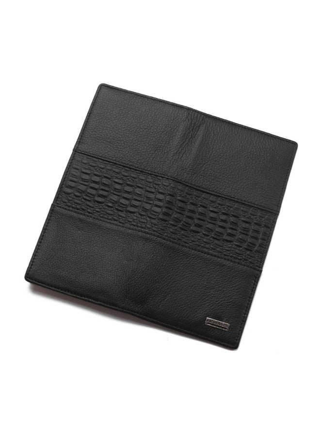 JINBAOLAI Leather Multifunctional Wallet Black - Image 2