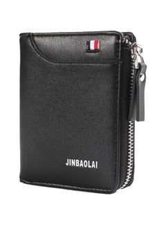 Leather card cover multifunctional zero wallet  black Black