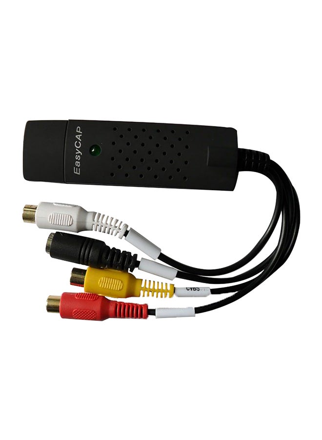 Audio Video To USB Receiver Adapter Black