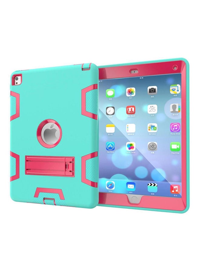 Kickstand Case Cover For Apple iPad Air 2/6 Turquoise And Red - Image 2