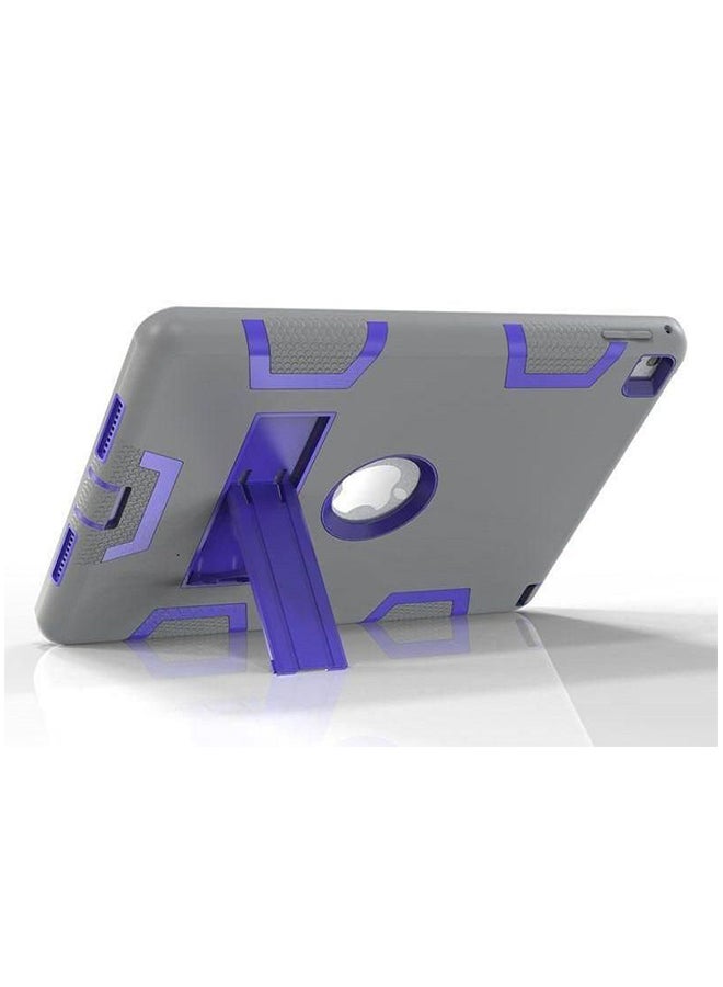 Armor Case Cover With Kickstand For Apple iPad Air 2 Air 6 Grey/Blue