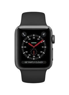 Silicone Strap For Apple Watch 44mm Black