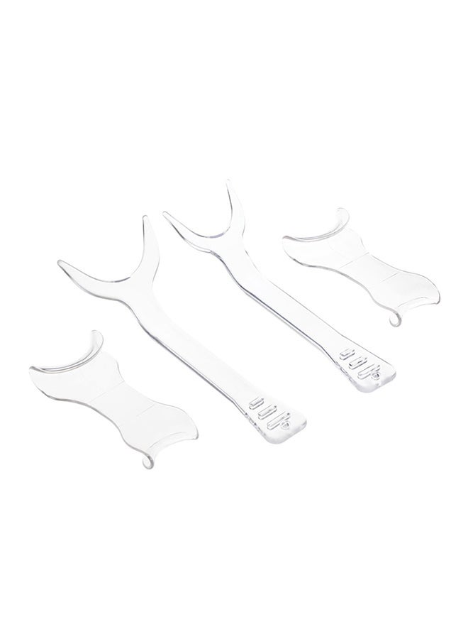 4-Piece Lip Cheek Retractor Set Transparent