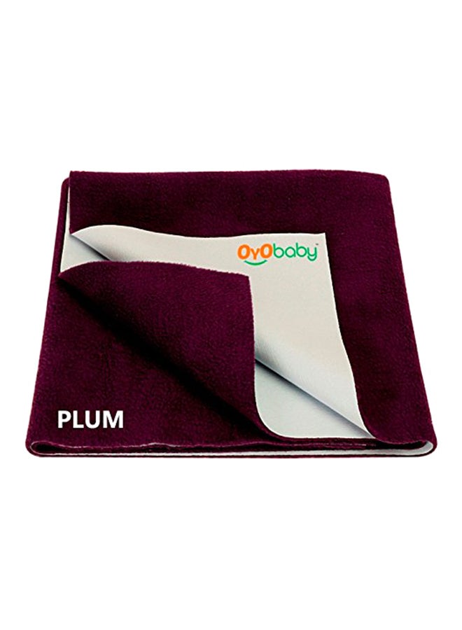 OYO BABY Oyo Baby Quickly Dry Super Soft Waterproof and Reusable Mattress Protector, Large, Plum 