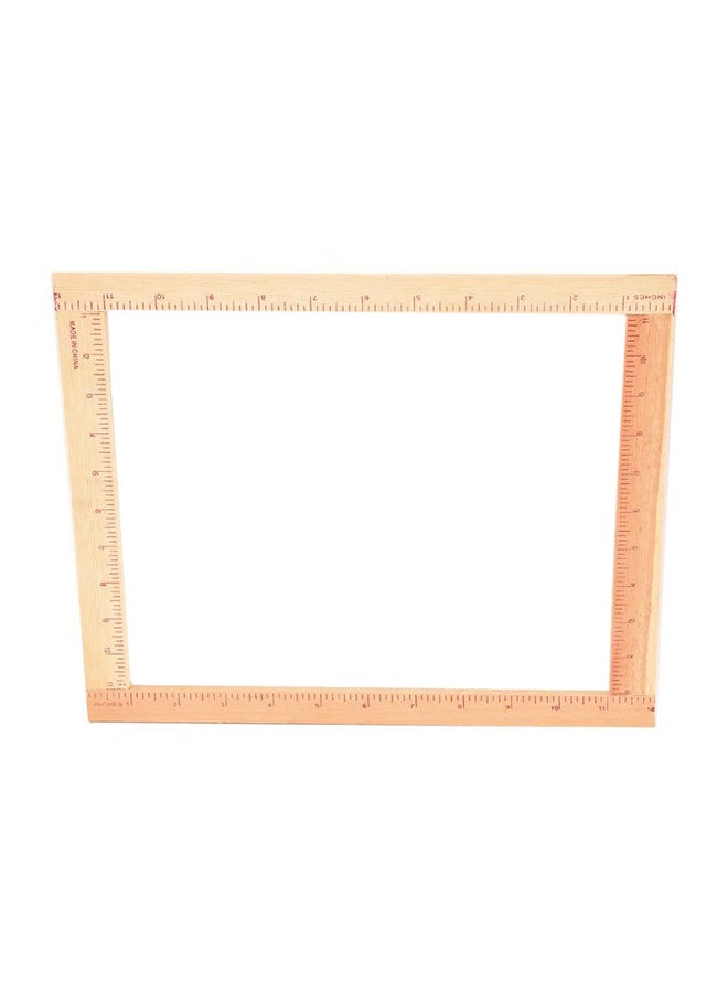 اس بي سي نول من الخشب بيج 20x20سم