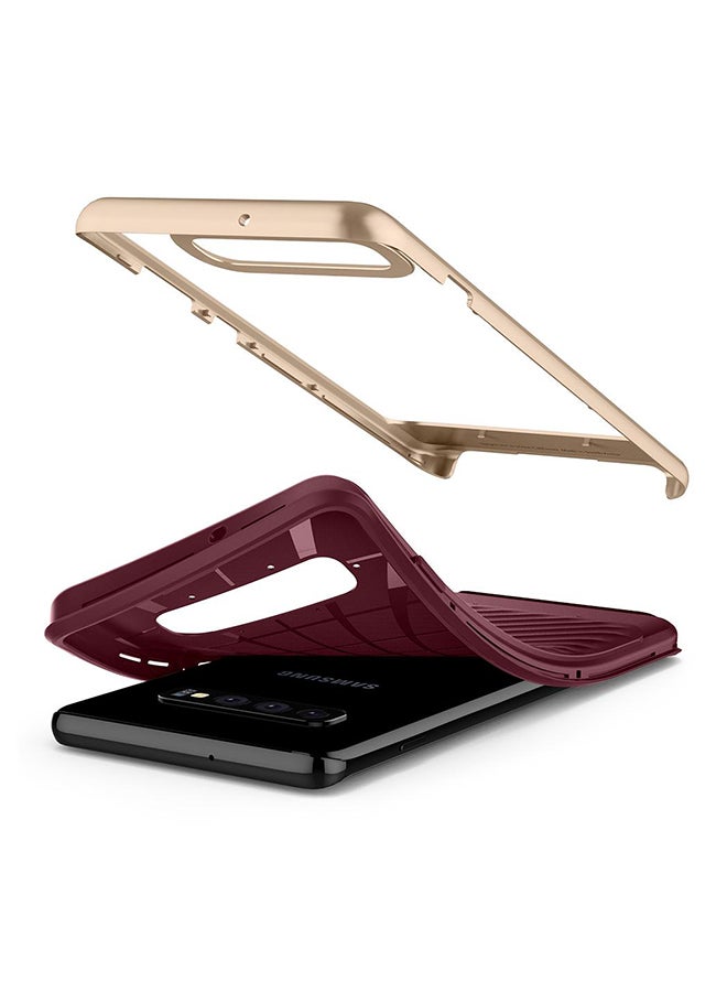Spigen - Neo Hybrid Case Cover For Samsung Galaxy S10 Plus Burgundy - Image 1