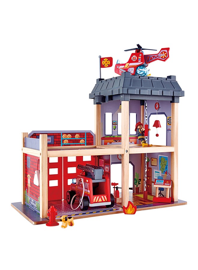 هيب - مجموعة ألعاب City Fire Station مكونة من 13 قطعة - Image 1