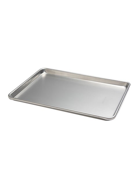 Rectangular Aluminum Oven Tray Silver 60x40cm