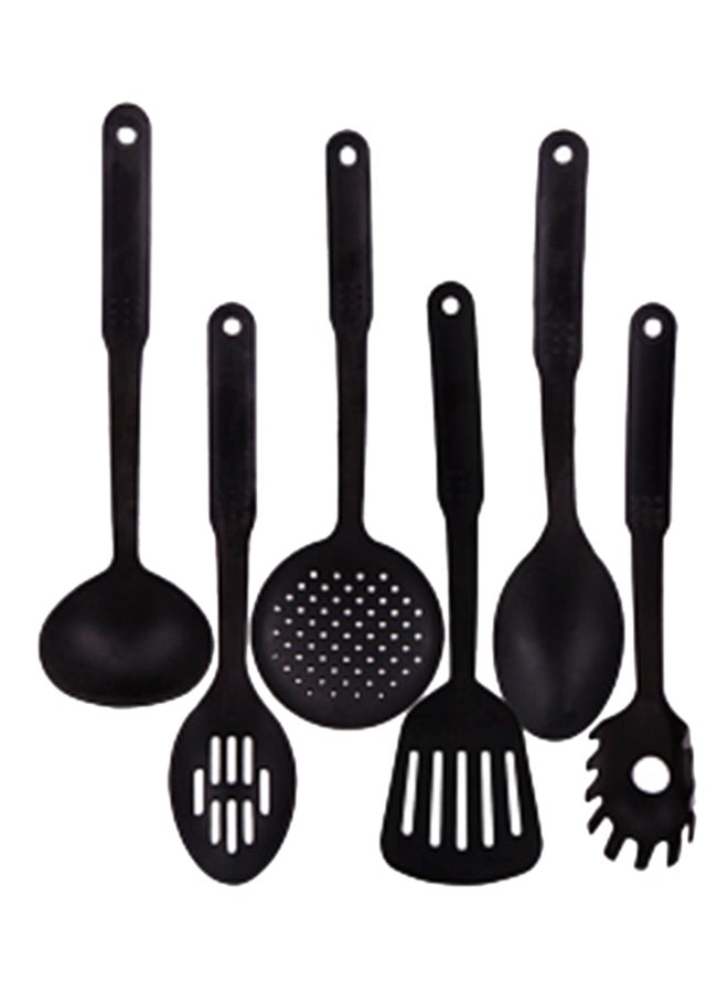 دي بلو طقم أدوات طهي بلاستيكية مكون من 6 قطع أسود 13.1X3.7X3.4سم