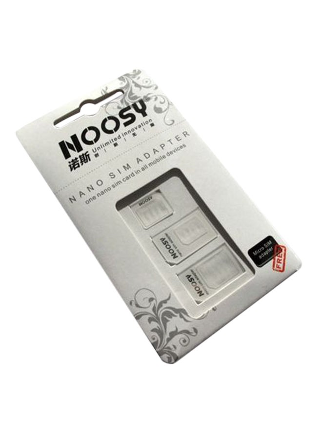 VTG Noosy Nano Sim Adapter White 