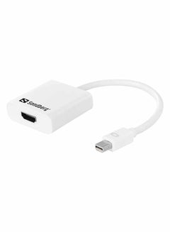 محول من مدخل ميني ديسبلاي بورت إلى HDMI أبيض