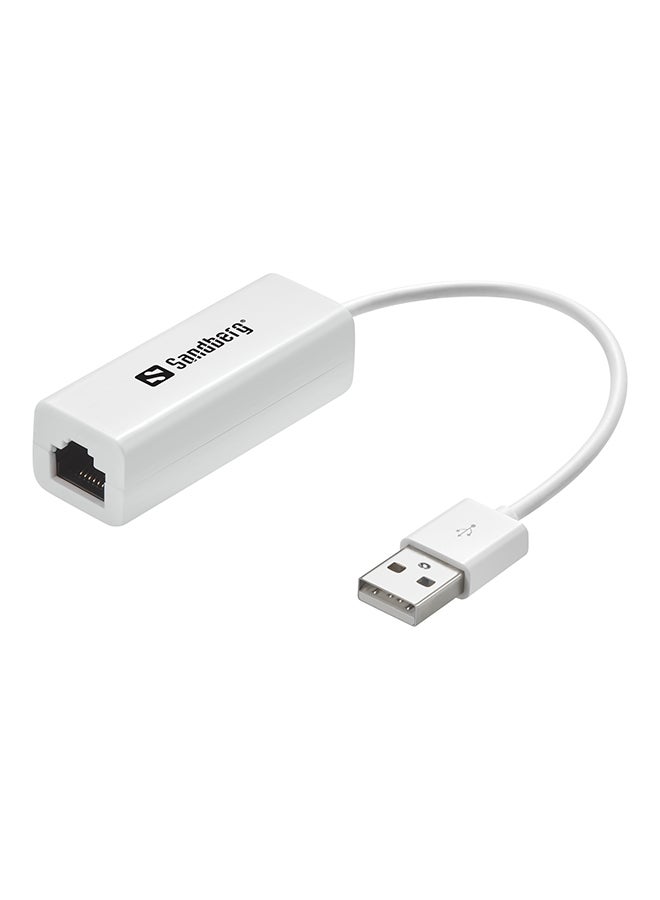 ساندبرغ محول USB إلى شبكة أبيض 