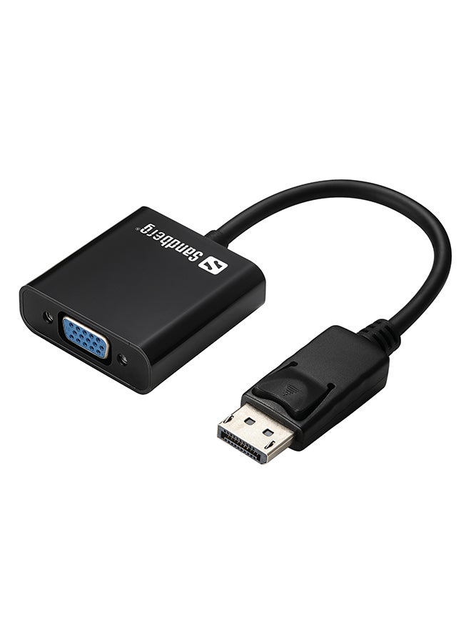 ساندبرغ كما تأتي بمنفذ لادخال المحوّل أسود