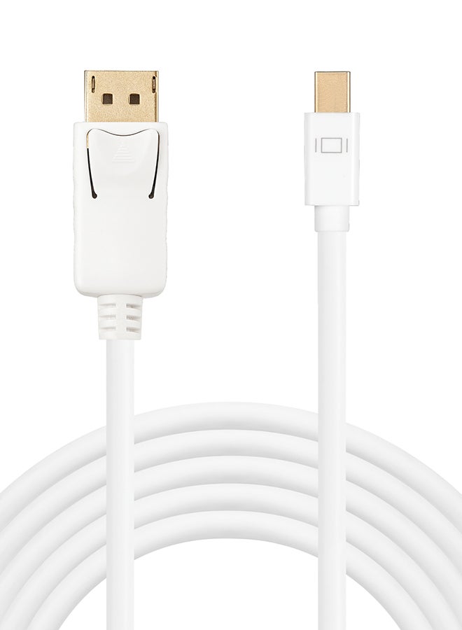 Sandberg - DisplayPort To Mini DP Male To Male Cable White - Image 1