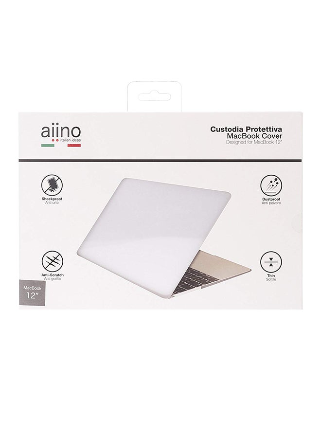 آينو غطاء حماية من آينو للابتوب ماك 12 بتصميم شفاف لامع وفاخر