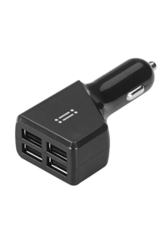 آينو شاحن سيارة مزود بـ4 منافذ USB بقدرة 4.8 أمبير من أينو بلون أسود 