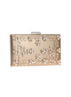 Cool Baby Flower Design Clutch Bag Beige  - Image 1