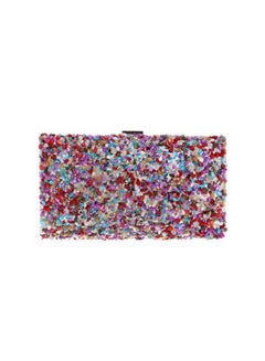 Coloured Stone Studded Clutch