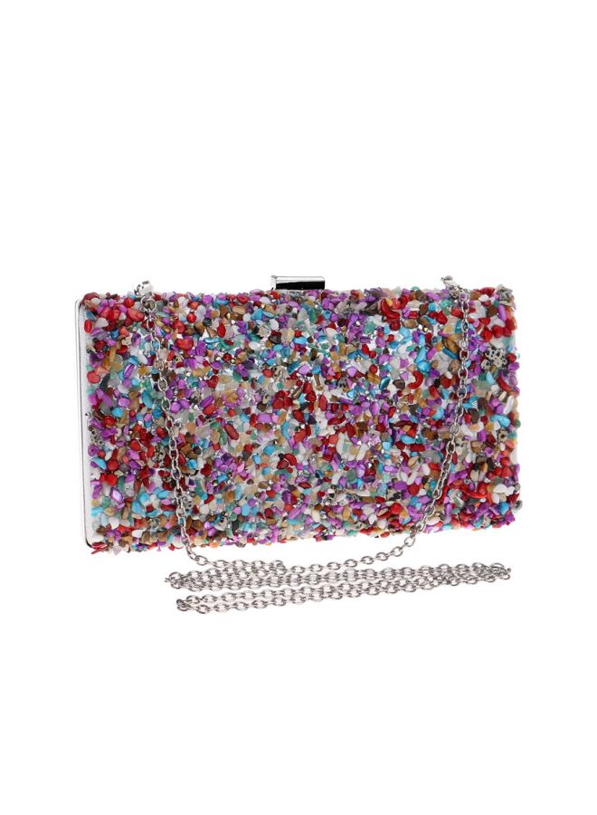 Cool Baby - Coloured Stone Studded Clutch - Image 1
