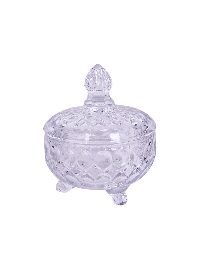 Glass Bowl With Lid Clear 12 Centimeter